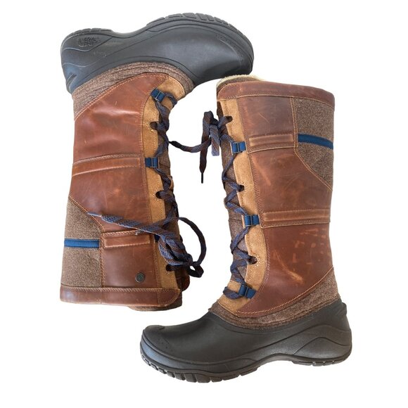 The North Face Insulated Shellista IV Tall Winter Boot W's 10.5 EU 41.5 Tan - Picture 5 of 12